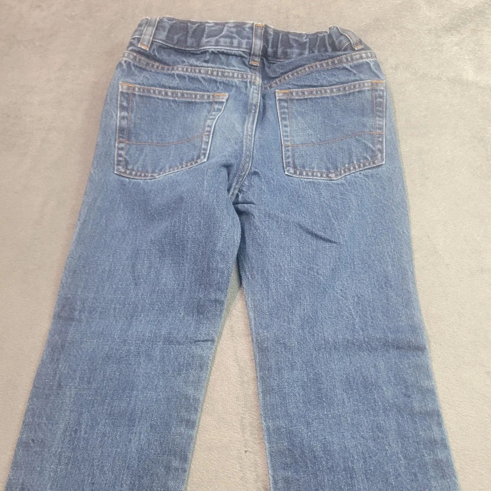 Crewcuts‎ J.Crew Boys Straight Leg Jeans Blue Denim Adjustable Waist Size 8